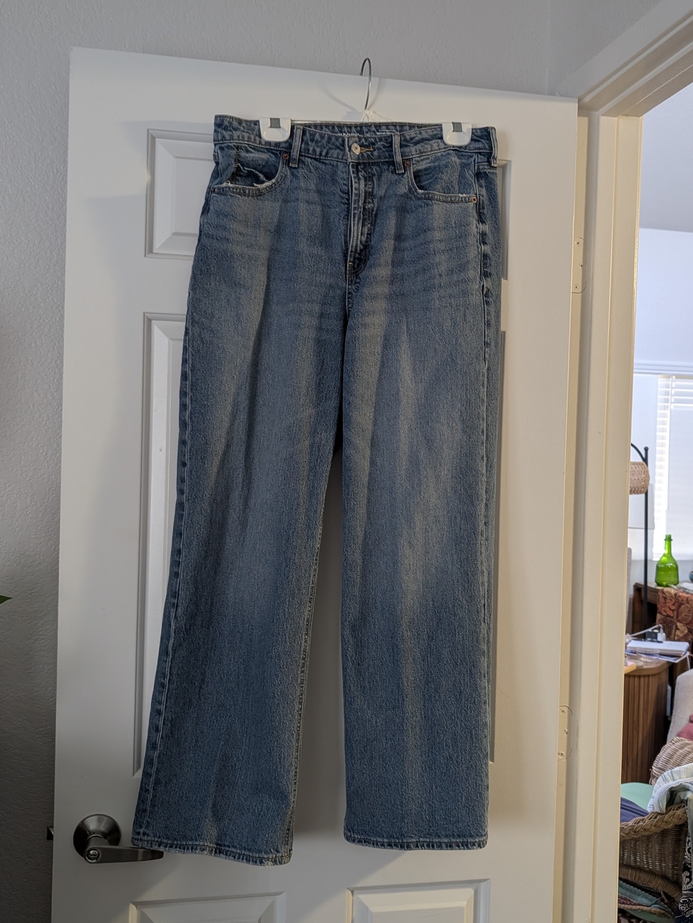 Old Navy Blue Flare Jeans - Wide Leg Denim